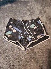 Justice Active Girls Dolphin Shorts Gray Splash Size 12