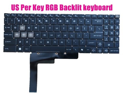 US RGB Tastatur mit Hintergrundbeleuchtung für MSI Vector 16 HX A14VFG/A14VGG (MS-15M2)