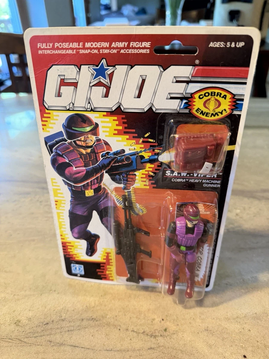 Vintage G.I Joe Cobra SAW-VIPER 1990 MOC Hasbro Vintage Action Figure