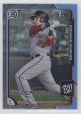 2015 Bowman Chrome Twitter Exclusive Blue Refractor 7/10 Spencer Kieboom 9hx