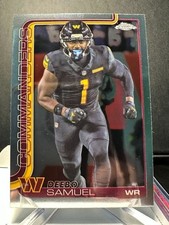 Topps NFL Chrome 2025, Deebo Samuel WR Washington Commanders, Base Chrome, # 294