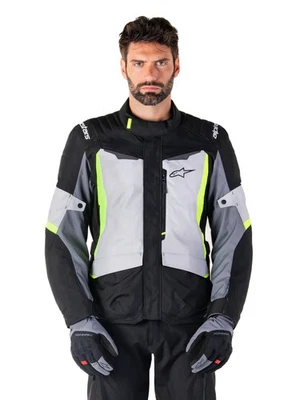 ALPINESTARS ST1 WATERPROOF JACKET ICE-GREY BLACK FLURO-YELLOW Size Medium - image 1 of 4