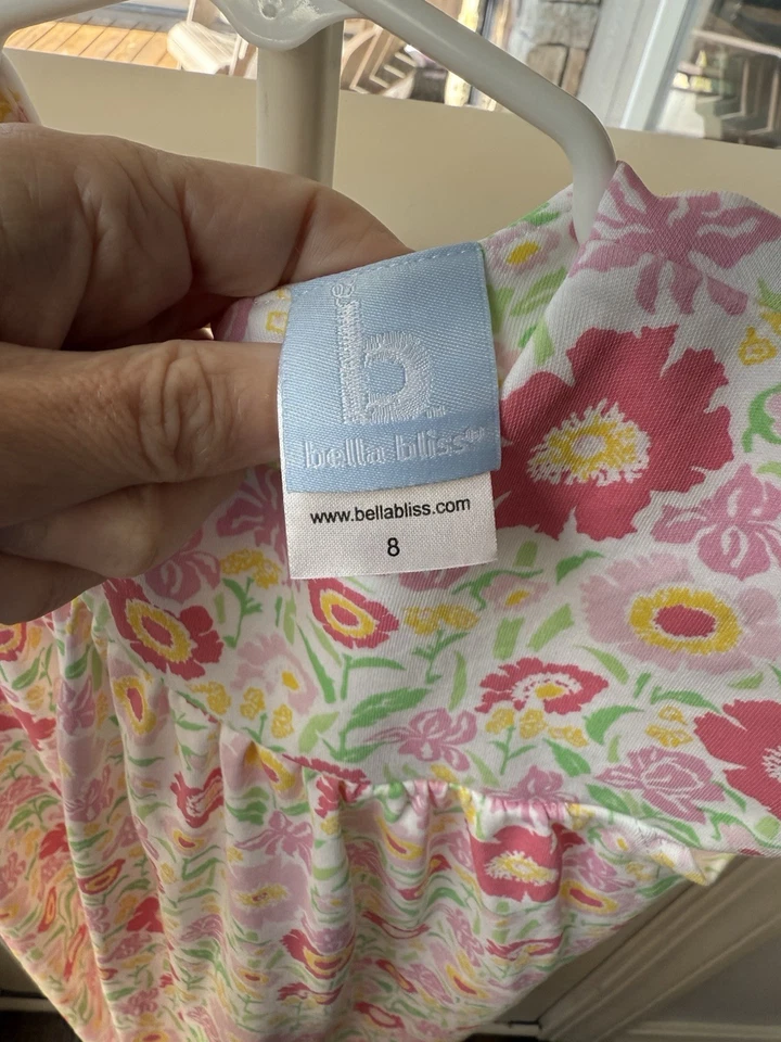 Vestido sin mangas con volantes estampado floral talla 8 Bella Bliss para niñas Foto 4 de 4