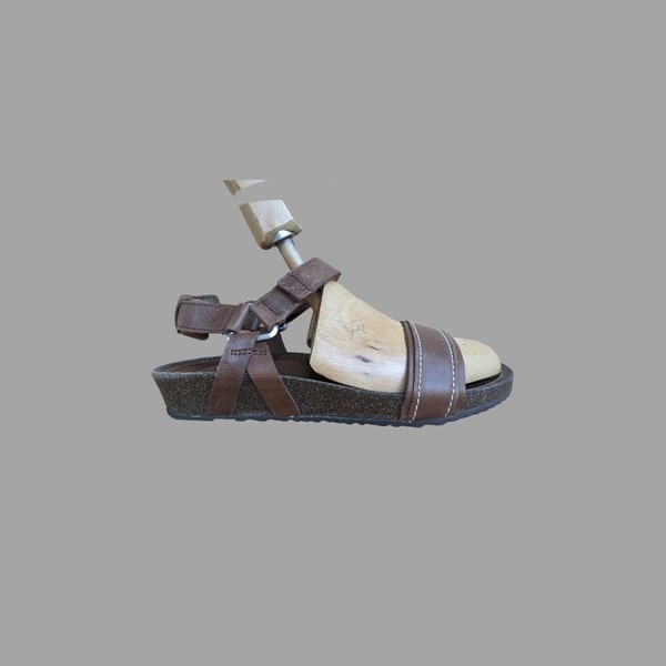 Women Teva Sandals Brown Leather 36