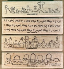 Stampin Up - It's a Girl Thing - Lot of 4
