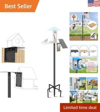 109 Inch Heavy-Duty Bird Feeder Pole with 5-Prong Base for Outdoor Birdwatching