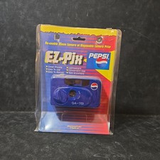 Vintage Pepsi Cam 35mm Reusable Point Shoot EZ - PIX Camera Sealed New