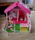 Vintage 1992 Barbie Fold'n Fun House + furniture & accessories
