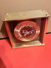 Seiko Quartz World Time Analog Desk Clock Square Metal/Glass Gold/Black — photo 5