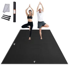 VEVOR Exercise Mat Non Slip Yoga Mat Gym Fitness Pilate Workout Mat (9x6ft)