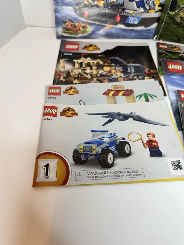 LEGO Jurassic World MANUAL ONLY LOT - 76942 76949 76947 - Image 2 of 4