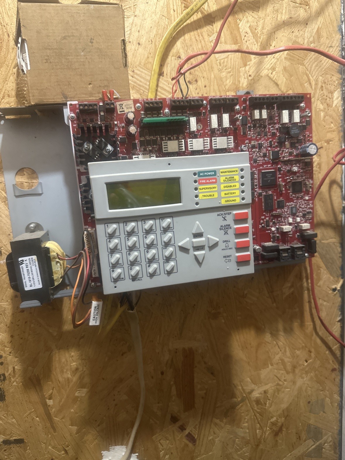 Fire-Lite MS-9200UD Addressable Fire Alarm Control Panel Board — Ground Fault