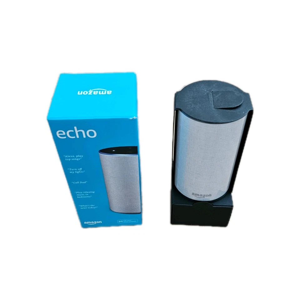 Amazon Echo 2nd Gen Bluetooth Alexa Smart Stereo Speaker Aux (Sandstone) - Image 3 of 4