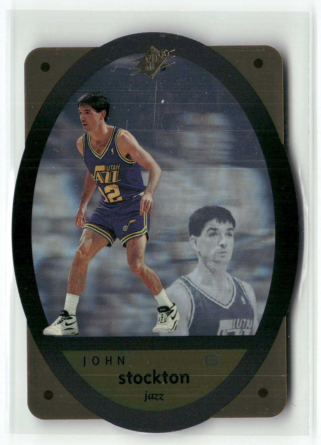 1996 SPx #48 John Stockton Gold