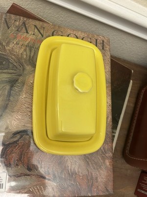 Fiestaware XL Sunflower Yellow Covered Butter Dish Fiesta