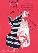 1959 Rose Marie Reid Swimwear: Oh To Be By the Sea Vintage Print Ad