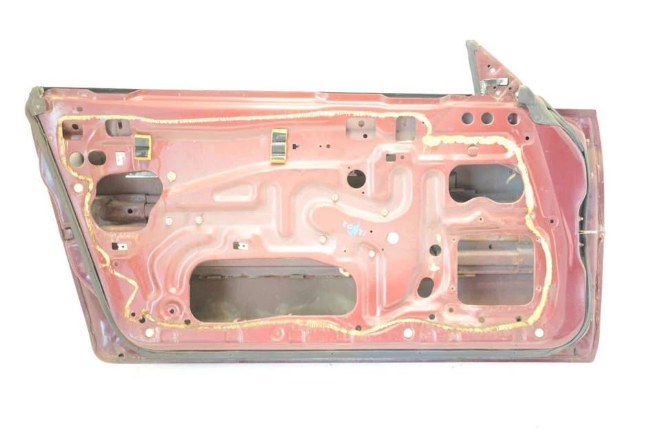 84-89 Nissan 300ZX 2+0 Red Driver Left Front Door Shell - Image 4 of 4