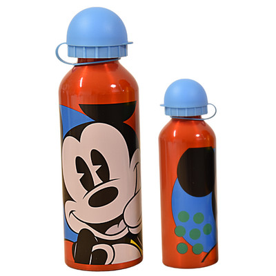 Mickey Mouse Alu-Trinkflasche 500 ml Kinder -Disney  Trinkflasche aus Aluminium 