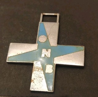 MEDAGLIA CROCE ONB OPERA NAZIONALE BALILLA PNF VENTENNIO FASCISTA