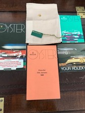 ROLEX 1983 BOOKLET PRICE LIST BROCHURE GREEN TAG