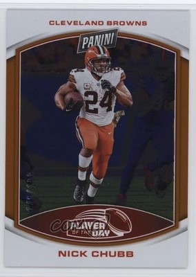 2023 Panini Player of the Day Orange /199 Nick Chubb #24 1dm4