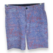 Tommy Bahama Shorts Mens 29 Between The Vines Ocean Deep Stretch New IslandZone