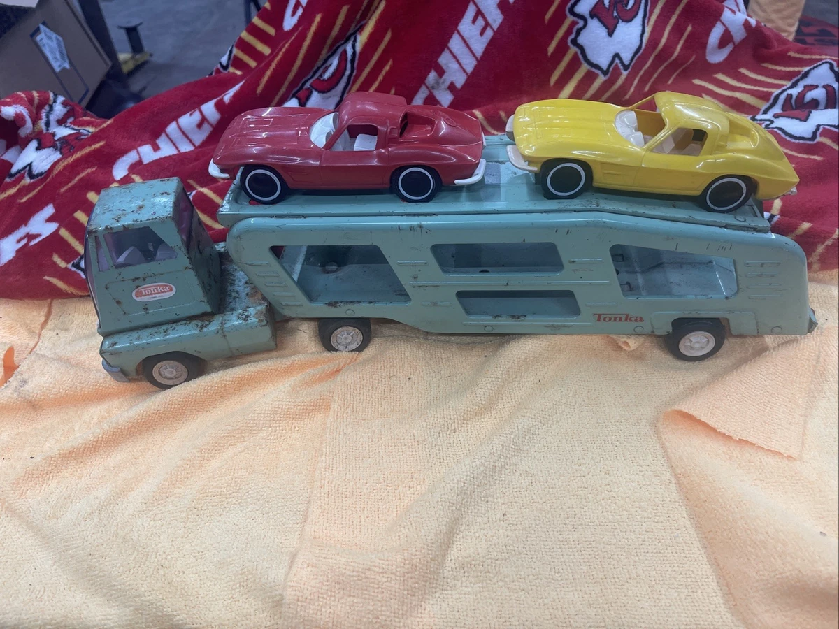 Tonka Auto Carrier ミニカー2台付き 　昭和レア 限定SALE Tonka Red Vintage Manufacture Diecast Car Transporters for sale | eBay