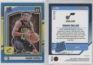 2024-25 Panini Donruss Optic Rated Aqua Prizm /225 Isaiah Collier #295 Rookie RC