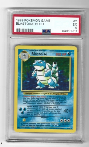 Blastoise 002/102 Base Set 1999 Holo - PSA 5