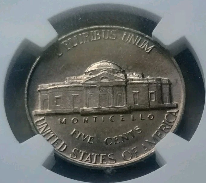 1957 Jefferson Nickel, NGC MS65- 5 Cent Coin 4FS Full steps - Image 3 of 4