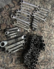 Lot Of 75 Ventage Craftsman Sockets Sae Metric 25 Wrenches