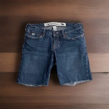 Abercrombie Girls Classic Mackenzie Cut-off Shorts Blue Denim Size 10