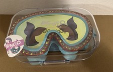 Bling 2O GirlsSwimming Goggles Teal/Pink with Rhinestones 8  New