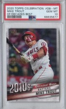 2020 Topps Celebration of the Decade SSP /100 Mike Trout Decades Best PSA 10