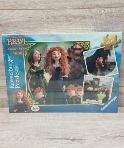 Ravensburger Disney Pixar Brave 3 x 49 Piece Jigsaw Puzzles New In Box Rare 2012 - Picture 1 of 6