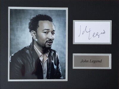 JOHN LEGEND signiertes 16x12 Foto Display ALL OF ME COA