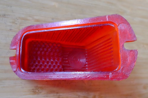 VINTAGE BRITISH CAR TAIL/REAR RED LAMP LIGHT LENS like LUCAS L471. Ford Morris - Picture 4 of 4