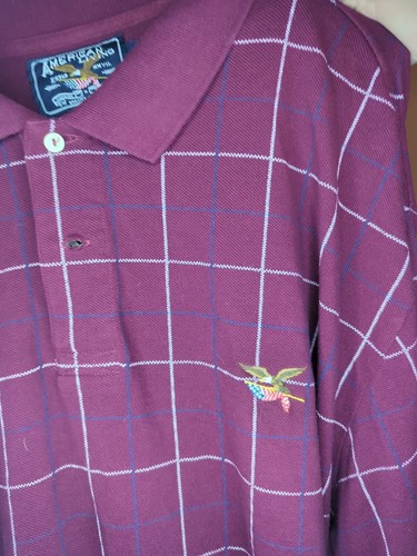 American Living Burgundy Long Sleeve Shirt - Picture 2 of 4