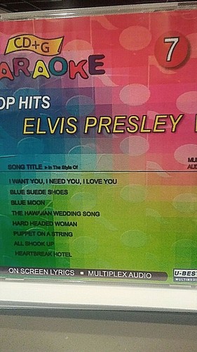 ELVIS PRESLEY II KARAOKE OLDIES~CD+G (CD, 2003 YourBest) 16 songs - Afbeelding 1 van 1