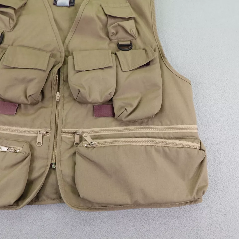 复古 Columbia 背心男式 XL 棕色飞钓加厚渔夫户外 — 第 4/4 张图片