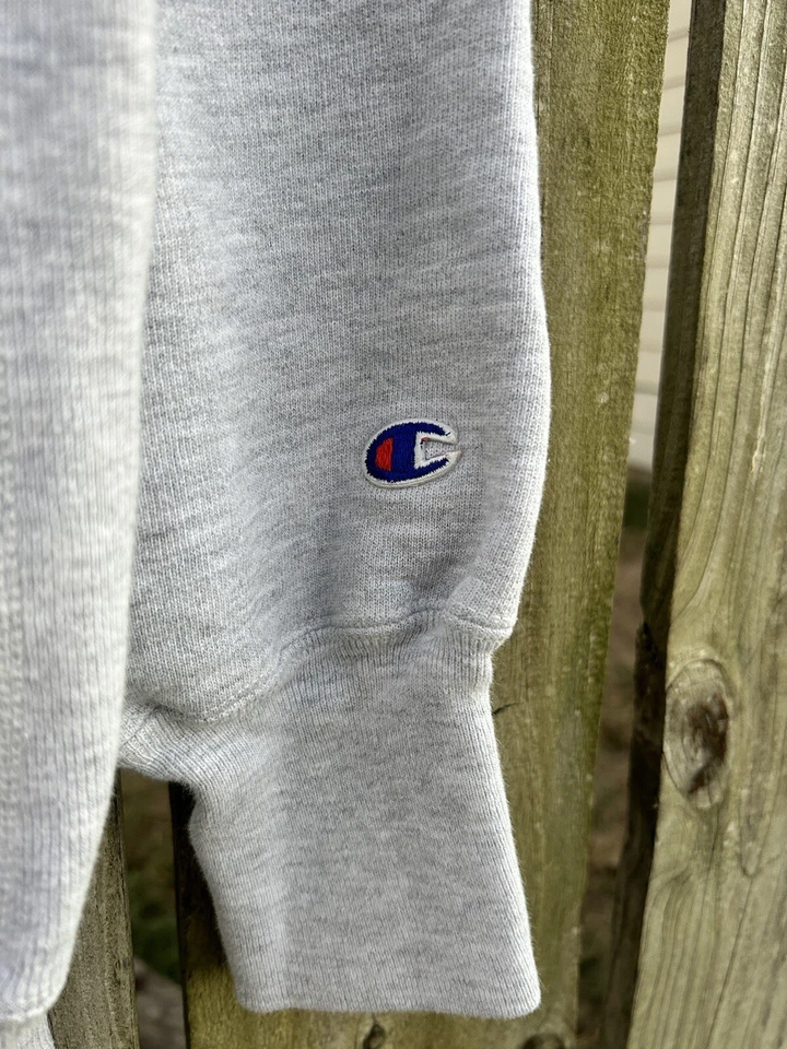 Moletom vintage Champion grande Emporia State Hornets tecido reverso faculdade simples - Imagem 4 de 4
