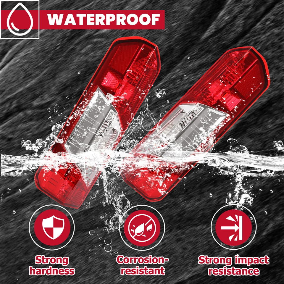 Par de luces traseras halógenas de freno para Ford Transit 150 250 350 2015-2024 Foto 2 de 4