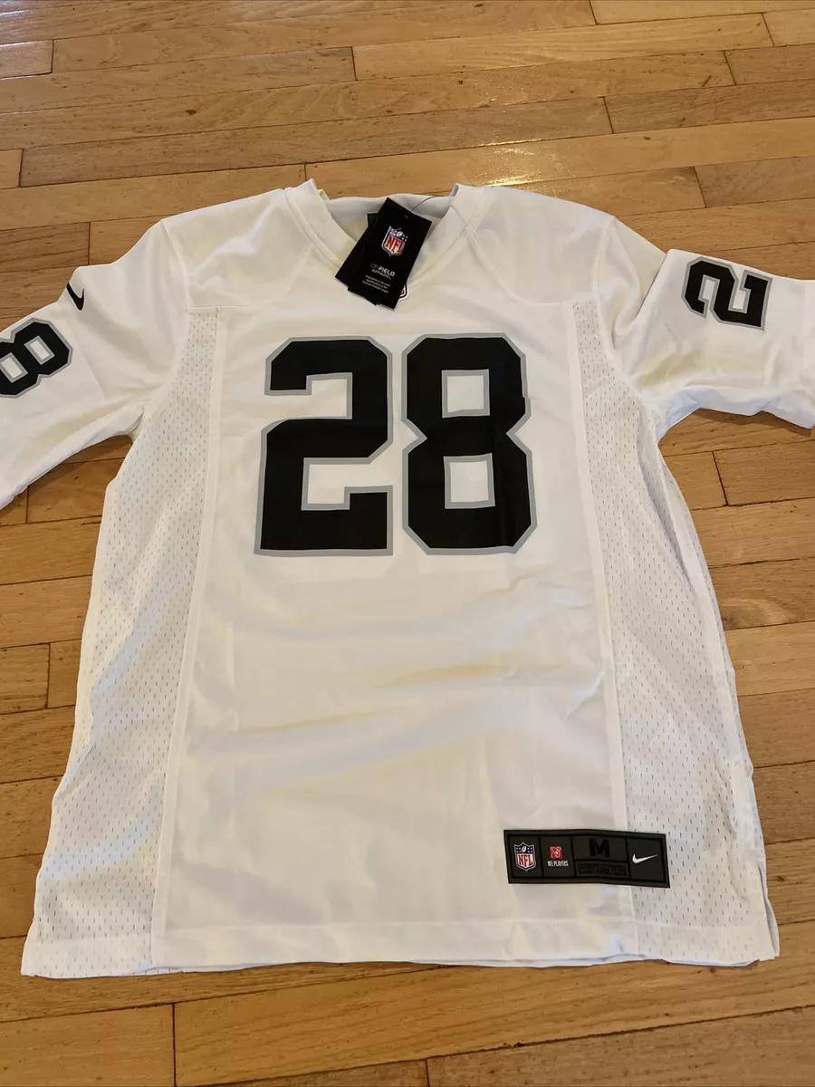 Mens Las Vegas Raiders Josh Jacobs White Game Jersey - White