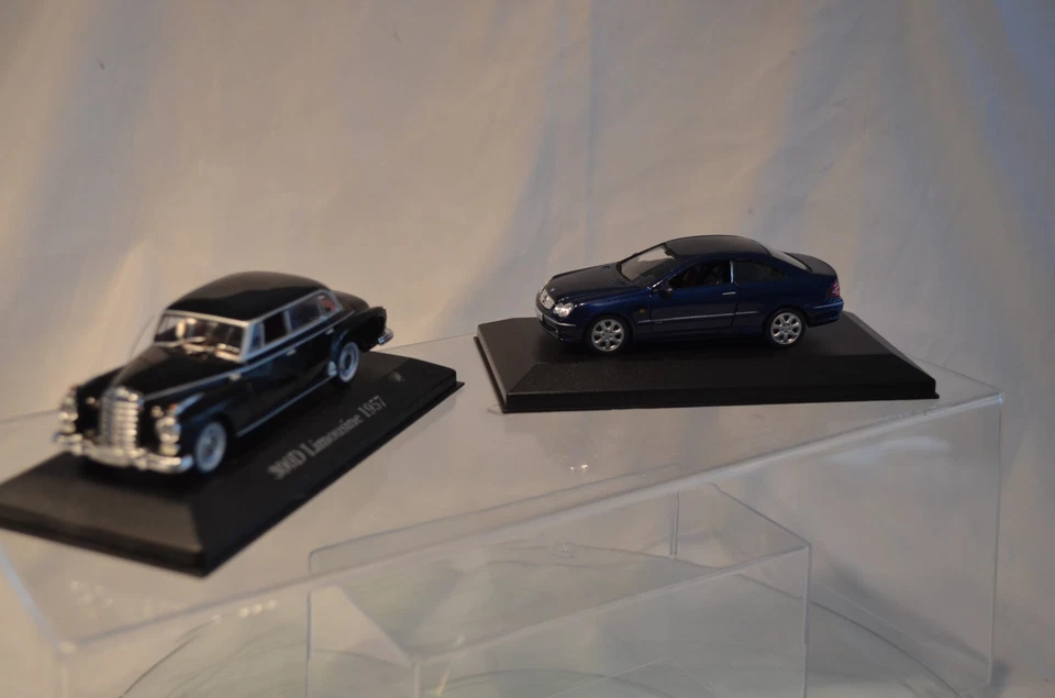 MERCEDES 300D LIMOUSINE 1957 ALTAYA ET CLK SOLIDO AVEC DEFAUTS - Photo 4/4