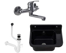 Ausgussbecken Wandarmatur Waschbecken Waschschale Spülbecken