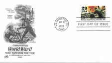 STAMP US SCOTT 2765j "Marines Assault Tarawa" 29 CENT 1993 FDC - A