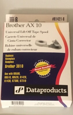 Dataproducts 6 Pack Universal Lift Off Tape Spools Brother AX10 3010 #R1421-6