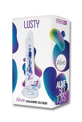 Gode Ventouse Réaliste XL Transparent – Souple, 20,5 Cm – Marque SexyLove