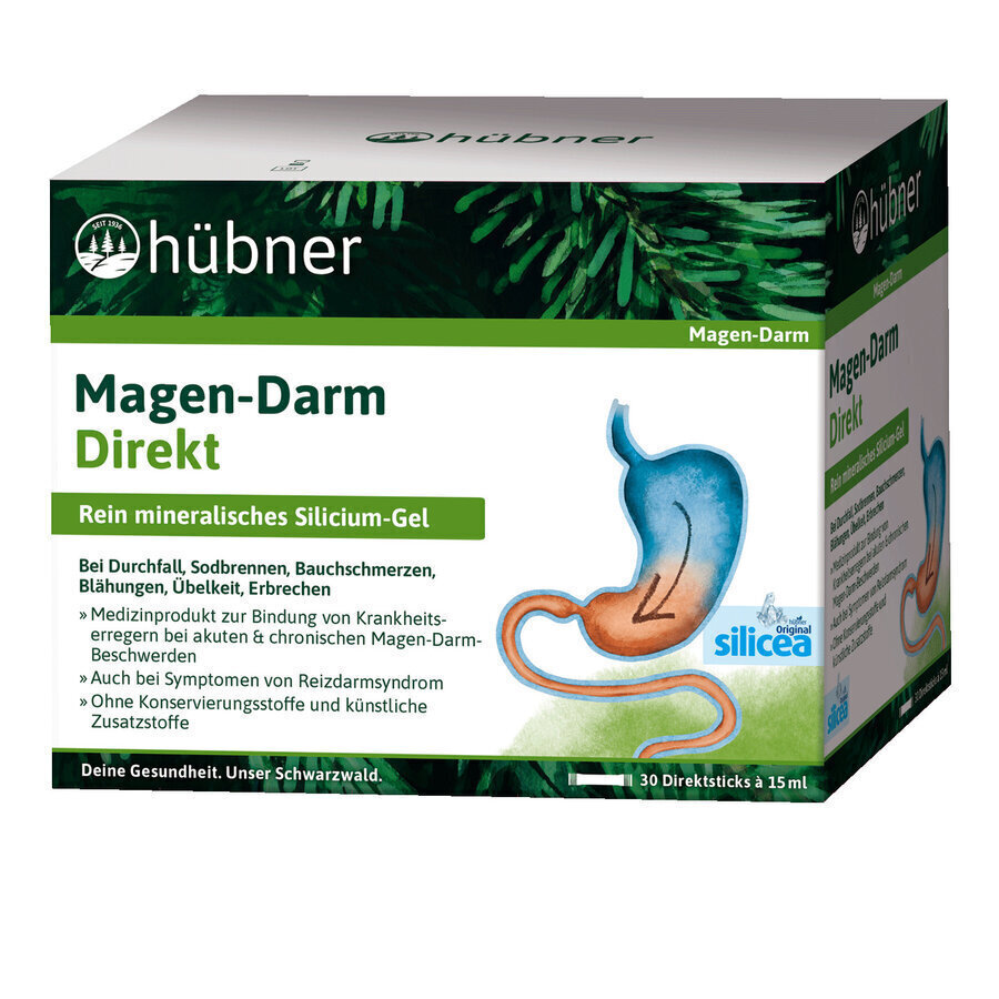 hübner® Magen-Darm Direkt 450ml bei Durchfall, Sodbrennen etc. 30 Direktsticks