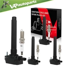 4 For 2013 Dodge Dart 2.0L L4 Ignition Coils & Spark Plugs UF648